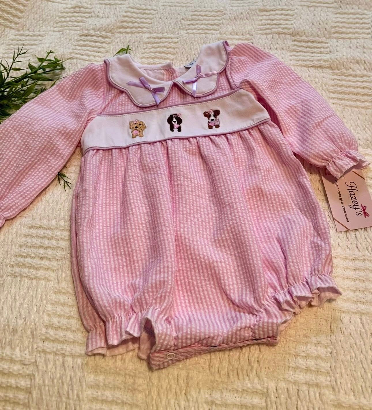 Puppy Embroidered Onesie