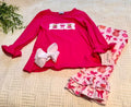 Pink Teddy - Girls 2 pc set
